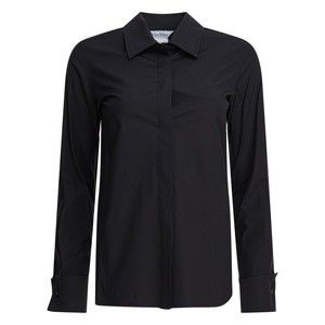 Max Mara Semi-Fitted Black Cotton Shirt - NWT